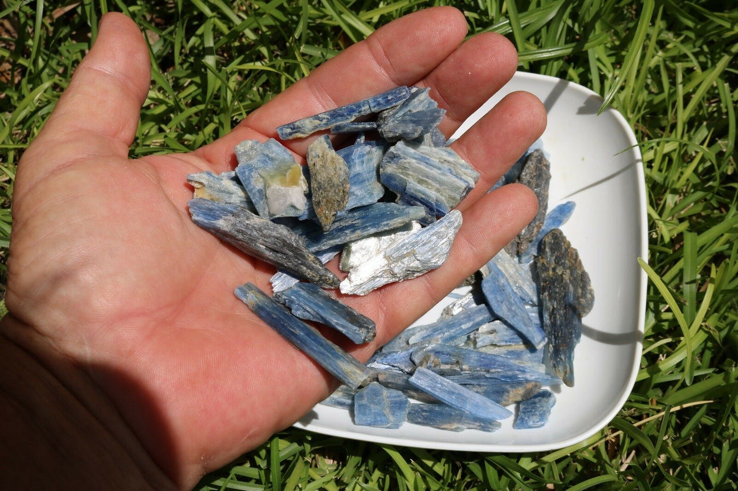 1/2 lb Natural Blue Kyanite Blades Pieces Crystals